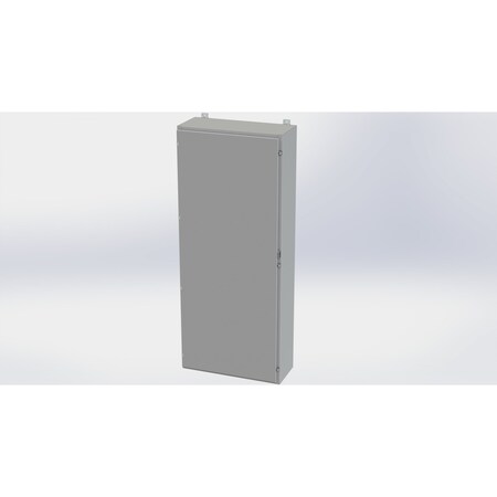 Saginaw Control & Engineering Clamps with Padlock Hasp Electrical Enclosures, 72 in H, 12 in D, 30 in W, NEMA 4, Carbon Steel SCE-72H3012LP